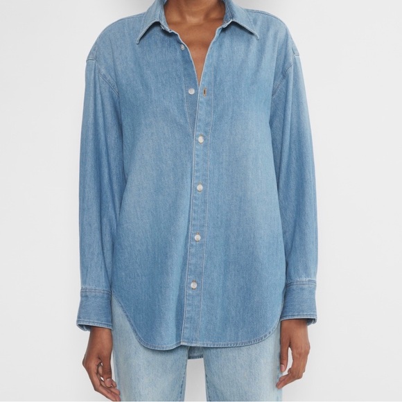 J. Crew Tops - JCrew Relaxed Denim Chambray Shirt